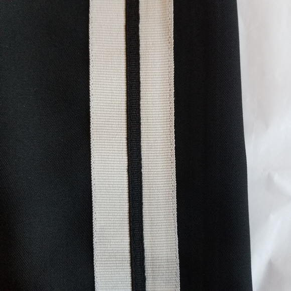 BYE Black Pants with White Side Seam Stripes, Size US 6 (FR 42), NWT - Picture 4 of 7